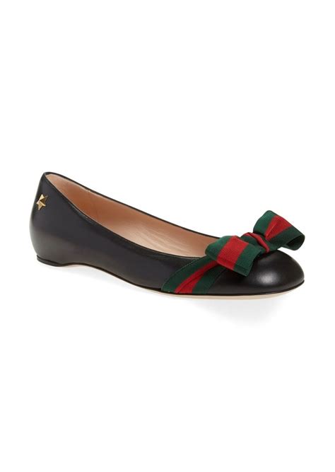 gucci ballet flats bow|gucci ballet flats for women.